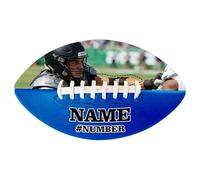HCLRIU Balón de Fútbol Americano Personalizado, Balón de Rugby Personalizado con Foto Nombre - Tallas Mini, Juvenil, Junior y Estándar - Regalos Balón de Rugby para Aficionados, Padres y Entrenadores