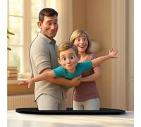 HCLRIU Figura Personalizadas con Retratos Caricaturescos, Adornos de Escritorio con Fotos Caricaturescas a Medida, Regalos de Cumpleaños y Navidad Adecuados para Familias, Parejas y Amigos