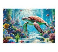 HCM Kinzel Rompecabezas de Madera - Mundo Submarino, 150 Piezas, Madera, diseño detallado, Colores Brillantes, Duradera