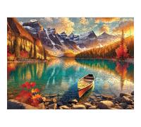 HCM Kinzel Rompecabezas de Madera - Naturaleza - Indian Summer 150 Piezas - Diseño detallado - Madera, Colores Brillantes, Duradera