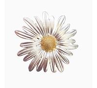 HCMA Elegante Broche de Margaritas de Flores de Plantas de Metal Vintage para Mujeres y Hombres, Accesorios de Cuello, Regalos de joyería para Parejas