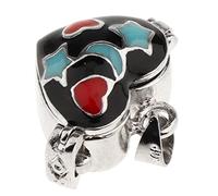 HCMA Esmalte Amor Corazón Urna Ceniza Recuerdo Memorial Mini Cremación Deseo Colgante Fit Collar Colgante