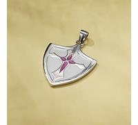 HCMA Plata de Ley 925 Caballeros Templarios Cruz Escudo Amuleto Colgante masónico Hombres Mujeres Regalo de la joyería