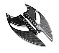 HCmotorku Estribos delanteros para conductor de motocicleta, estribos de pedal, para Harley Touring Road King, Road Glide, Electra Glide, Street Glide, Softail Dyna, (negro)