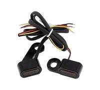 HCmotorku Luz intermitente LED para motocicleta, luz intermitente, luces intermitentes, mini ajuste para Harley Touring Road King Street Gilde Electra Glide 2009-2017 Softail 2015-2020 lente ahumada