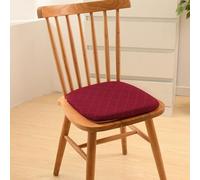 HCMVDLF CojíN De Espuma ViscoeláStica para Silla 35x35cm, CojíN De Esponja para Asiento, con Lazos Y Funda ExtraíBle, con Cremallera, Cuadrado, para JardíN, Comedor, Oficina, Sala De Estar