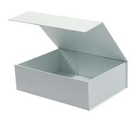 HcoHlow Caja de regalo magnética azul claro de 9 x 6.7 x 2.75 pulgadas, cajas de regalo rígidas plegables con tapas para regalos, caja de propuesta de dama de honor, graduación, boda, embalaje de