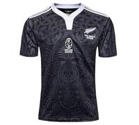 HCOISINI Camiseta de Rugby, Camiseta de Rugby maorí de Nueva Zelanda del 100 Aniversario, Camiseta de fútbol(M)
