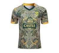 HCOISINI Camiseta de Rugby Sudáfrica Edition, Camiseta de Rugby, Polo, Camiseta de fútbol for Entrenamiento de Partidos for Hombres(XXL)