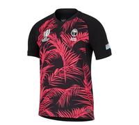 HCOISINI Copa del Mundo RWC Fiji 2023, Camiseta de Rugby, Camiseta de fútbol de Entrenamiento for Hombre(Negro,XXL)