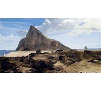 HCOTZHPY Famoso Cuadros Modernos Impresión de Carteles el peñón de gibraltar frederick ra para la Decoración del Pasillo 60x90cm