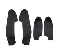 HCPAVEXT 4 Piezas Embellecedor Cubierta Panel Manija Puerta Coche Para Nissan Para Qashqai J11 2016 2017 2018 Manija Interior Coche(Black-blue line)