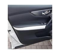 HCPAVEXT 4 Piezas Embellecedor Cubierta Panel Manija Puerta Coche Para Nissan Para Qashqai J11 2016 2017 2018 Manija Interior Coche(Black-White splice)