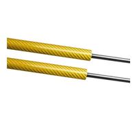 HCPAVEXT Accesorios De Coche Capó Delantero Capó Modificar Gas Struts Ascensor Soporte Amortiguador para VW para Tiguan 2007-2019 Autopartes(Yellow Carbon Fiber)