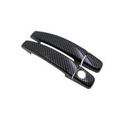 HCPAVEXT Cubierta Para Manija Puerta Para Opel Para Corsa D S07 2006 2007 2008 2009 2010 2011 2012 2013 2014 Adhesivo Anticorrosión Exteriores (Fibra de carbon,2 Pcs)
