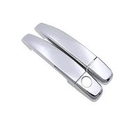 HCPAVEXT Cubierta Para Manija Puerta Para Opel Para Corsa D S07 2006 2007 2008 2009 2010 2011 2012 2013 2014 Adhesivo Anticorrosión Exteriores (Chrome,2 Pcs)