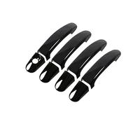 HCPAVEXT Cubierta Para Manija Puerta Para Opel Para Corsa D S07 2006 2007 2008 2009 2010 2011 2012 2013 2014 Adhesivo Anticorrosión Exteriores (Black,4 PIEZAS)