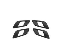 HCPAVEXT Embellecedor Cubierta Manija Puerta Interior ABS 4 Piezas Para Ford Para Ranger Para Wildtrak 2015 2016 2017 2018 2019 2020 2021 Manija Interior Coche(Glossy Black)