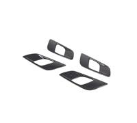 HCPAVEXT Embellecedor Cubierta Manija Puerta Interior ABS 4 Piezas Para Ford Para Ranger Para Wildtrak 2015 2016 2017 2018 2019 2020 2021 Manija Interior Coche(Carbon look)