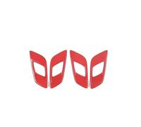 HCPAVEXT Embellecedor Cubierta Manija Puerta Interior ABS 4 Piezas Para Ford Para Ranger Para Wildtrak 2015 2016 2017 2018 2019 2020 2021 Manija Interior Coche(Red)