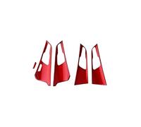 HCPAVEXT Embellecedor Cubierta Panel Manija Puerta Interior LHD Para Kia Para Sportage NQ5 2023 2024 2025 2026 Manija Interior Coche(LHD Red)
