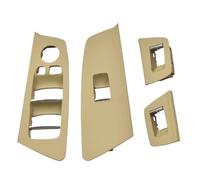 HCPAVEXT Embellecedor Panel Manija Puerta Interior Para Serie 5 G30 G31 F90 525i 530i 540i 2017 2018 2019 2020 LHD Manija Interior Coche(Beige 4pcs)