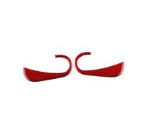 HCPAVEXT Etiqueta Engomada Embellecedora Cubierta Manija Puerta Interior Suave Para Mercedes Para Benz Para Smart 453 Para Fortwo Para Forfour Manija Interior Coche(Red)