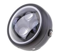 HCPAVEXT Faro Delantero Para Harley Para Davidson FLD Touring Softail 7 Pulgadas Universal LED Motocicletas Faro Angel Eye