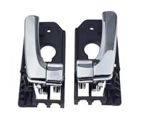 HCPAVEXT Manija De Puerta Interior Cromada Izquierda Derecha 82610-4D010 82620-4D010 Para Kia Para Sedona Para Carnaval Manija Interior Coche(1 Pair)