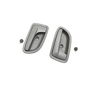 HCPAVEXT Manija De Puerta Interior Delantera Izquierda Y Derecha Gris Para Kia Para Río 2003 2004 2005 Manija Interior Coche(1 Pair)