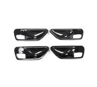 HCPAVEXT Manija Puerta Interior ABS Plasti Embellecedor Tapa Cuenco Para Serie 3 4 F30 F32 F35 2013-2019 Manija Interior Coche(4 Pieces carbon fiber)