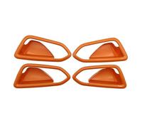 HCPAVEXT Manija Puerta Interior Panel Reposabrazos Embellecedor Decorativo Para Renault Para Clio 2019 2020 2021 2022 2023 Manija Interior Coche(Orange)