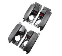 HCPAVEXT Manijas Abiertas Puerta Interior Negras Para Hyundai Para Acento 2006 2007 2008 2009 2010 2011 82610-1E000 Manija Interior Coche(1 SET 4 Doors)