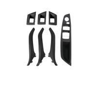 HCPAVEXT Para 5 Series F10 F11 2010-2017 51417225866 7 Unid/set Manijas Puerta Interiores Cuero Izquierda Y Derecha Manija Interior Coche(RHD Black)
