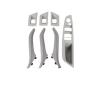 HCPAVEXT Para 5 Series F10 F11 2010-2017 51417225866 7 Unid/set Manijas Puerta Interiores Cuero Izquierda Y Derecha Manija Interior Coche(RHD Grey)