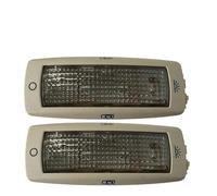 HCPAVEXT Para Fabia 2000 2001 2002 2003 2004 2005 2006 2007 2008 para Superb 2002-2008 2PCS Interior Trasera Lectura Luz De Cúpula Autopartes(Beige)