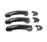 HCPAVEXT Para VW T5 T6 Para Transporter Caravelle Caddy Van 2004-2006 2007 2008 2009 2010 2011 2012 2013 2014 2015 Embellecedor Manija De Puerta Fibra Carbono (Gloss Black)