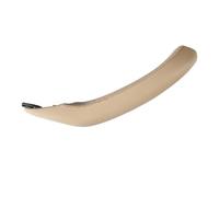 HCPAVEXT Para X3 F25 X4 F26 2009-2016 Interior Izquierdo Derecho Tirador Puerta Pasajero Manija Cubierta Cuero Embellecedor Manija Interior Coche(Beige left)