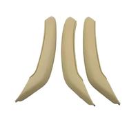 HCPAVEXT Para X3 X4 F25 F26 2010-2016 LHD RHD Izquierda Derecha Interior Coche Tirador Puerta Pasajero Manija Embellecedor Cuero Manija Interior Coche(LHD SET Beige)