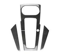 HCPAVEXT Pegatina Cubierta Marco Palanca Cambios Centro Coche Pegatina Fibra Carbono para Palanca Cambios Consola Coche para A-UDI A3 S3 RS3 8V 2014-2019 LHD Molduras Interiores Automóvil(Type Set 1)