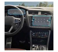 HCPAVEXT Película Protectora Pantalla LCD De Vidrio Templado Salpicadero De Coche Pegatina Interior para VW para T&IGUAN 2021 2022 (1 Set)