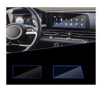 HCPAVEXT Película Protectora Pantalla Táctil Completa GPS Navegación Coche Vidrio Templado para Hyundai para Elantra para Avante I30 Sedan CN7 MK7 2021 2022 (GPS and Instrument)