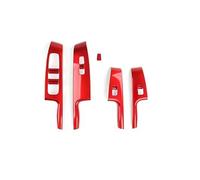 HCPAVEXT Reposabrazos Puerta Interior Marco Panel Embellecedor Cubierta Botón Interruptor Ventana Para KIA Para Soul 2020 2021 2022 2023 2024 2025 LHD Manija Interior Coche(Red)