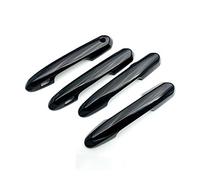 HCPCNDNMUB exterior ABS Plástico Negro Cromo Fibra De Carbono Puerta De Coche Manijas Laterales Cubierta Embellecedora Decoración Para RAV 4 RAV4 2019 2020(Negro)