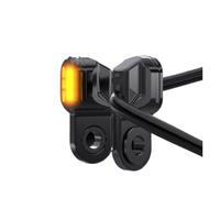 HCPCNDNMUB Luz Direccional Trasera Y Delantera LED Para Motocicleta Señal De Giro Brillo Universal 12V luces intermitentes(M10 Black 12V)