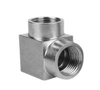 HCPGBGLBTF 1 pieza 1/8" 1/4" 3/8" 1/2" 3/4" 1" Codo hembra macho ángulo 90 grados acoplador 304 acero inoxidable accesorio de tubería agua gas Codo roscado(Female To Female,3/4")