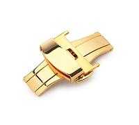 HCPGBGLBTF 16 mm 18 mm 20 mm doble push mariposa hebilla Cierre plegable Cierre de plegado de liberación rápida de alta gama Accesorios compatibles for Omega Compatible for Seamaster Hebilla de mesa(1