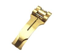 HCPGBGLBTF 16MMX8 Watch Accesorios Hebilla Cierre de hebilla plegable de acero de tres bolas 1 6mm Hombres y mujeres miran accesorios compatibles for Rolex. Hebilla de mesa(Gold)