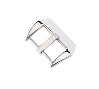 HCPGBGLBTF 18 20 22 24 26mm Banda de reloj Hebilla 4 colores Moda Cepillado Metal Reloj de Metal Correa de acero inoxidable Cierre de accesorios Compatible for Samsung Hebilla de mesa(22mm Polished Si