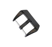 HCPGBGLBTF 18 20 22 24 26mm Banda de reloj Hebilla 4 colores Moda Cepillado Metal Reloj de Metal Correa de acero inoxidable Cierre de accesorios Compatible for Samsung Hebilla de mesa(26mm Polished Bl